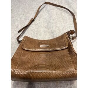 LIZ‎ CLAIBORNE Handbag Crossbody Purse Small Brown Long Strap